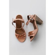 Bueno Shoes 01WU11200 Pudra Deri Kadın Topuklu Sandalet