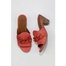 Bueno Shoes 01wu11300 Mercan Deri Topuklu Kadın Terlik