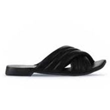 Bueno Shoes 01WU1803 Siyah Deri Kadın Düz Terlik