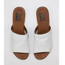 Bueno Shoes 01WU3100 Beyaz Deri Kadın Düz Terlik