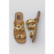 Bueno Shoes 01WU3416 Sarı Multi Deri Kadın Sandalet