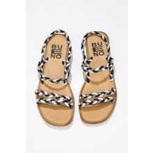 Bueno Shoes 01WU3417 Siyah Multi Deri Kadın Sandalet