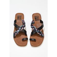 Bueno Shoes 01WU3419 Siyah Multi Deri Kadın Sandalet