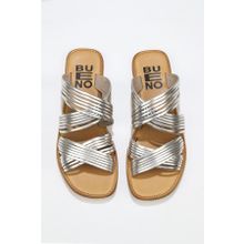 Bueno Shoes 01WU3422 Bej Parlak Deri Kadın Düz Terlik