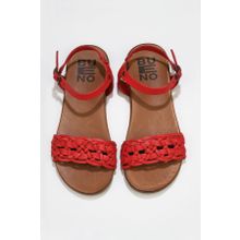 Bueno Shoes 01WU4251 Kırmızı Deri Kadın Düz Sandalet
