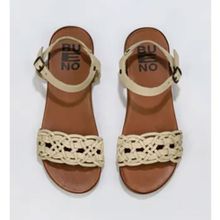 Bueno Shoes 01WU4251 Sarı Deri Kadın Sandalet