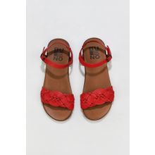 Bueno Shoes 01wu4262 Kırmızı Deri Düz Kadın Sandalet