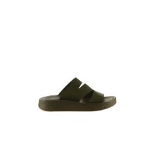 Bueno Shoes 01wu4629 Yeşil Deri Kadın Düz Sandalet