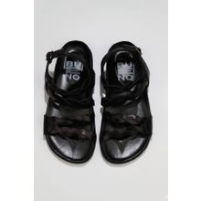 Bueno Shoes 01wu4703 Siyah Parlak Deri Düz Kadın Sandalet