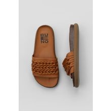 Bueno Shoes 01WU4708 Taba Deri Kadın Düz Terlik