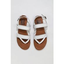Bueno Shoes 01wu7423 Beyaz Deri Kadın Sandalet