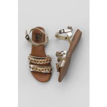 Bueno Shoes 01WU7434 Sarı Parlak Deri Kadın Sandalet