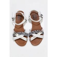 Bueno Shoes 01WU7442 Beyaz Multi Kadın Sandalet