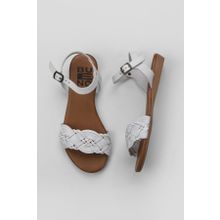 Bueno Shoes 01WU7450 Beyaz Deri Kadın Sandalet