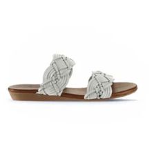Bueno Shoes 01WU7452 Beyaz Deri Kadın Düz Terlik