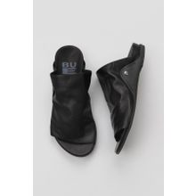 Bueno Shoes 01WU7602 Siyah Deri Kadın Düz Terlik