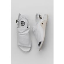 Bueno Shoes 01WU7603 Beyaz Deri Kadın Sandalet