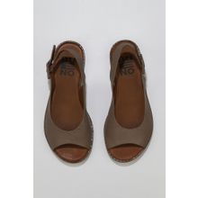 Bueno Shoes 01WU8204 Gri Deri Kadın Düz Sandalet