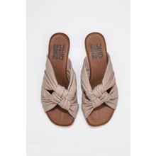 Bueno Shoes 01wu8800 Gri Deri Kadın Düz Terlik