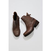 Bueno Shoes 01WV0901 Vizon Kahverengi Deri Kadın Bot
