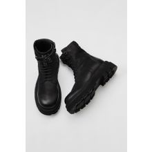 Bueno Shoes 01WV1000 Siyah Nubuk Dolgu Topuklu Kadın Bot
