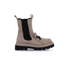 Bueno Shoes 01WV1003 Vizon Nubuk Kadın Dolgu Topuklu Bot