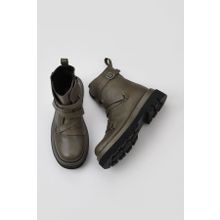 Bueno Shoes 01WV1009 Deri Haki Kadın Bot
