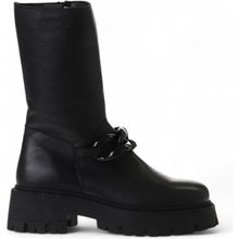 Bueno Shoes 01WV3118 Siyah Deri Kadın Bot