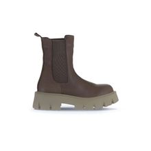 Bueno Shoes 01WV4600 Gri Deri Dolgu Topuklu Kadın Bot