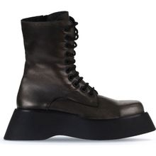 Bueno Shoes 01WV5103 Gri Deri Dolgu Topuklu Kadın Bot