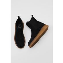 Bueno Shoes 01WV5203 Siyah Süet Düz Kadın Bot
