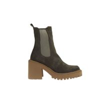 Bueno Shoes 01WV5400 Haki Süet Kadın Topuklu Bot