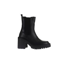 Bueno Shoes 01WV5400 Siyah Deri Kadın Topuklu Bot