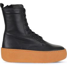 Bueno Shoes 01WV5500 Siyah Dolgu Topuklu Kadın Bot