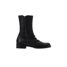 Bueno Shoes 01WV6009 Siyah Deri Kadın Bot