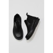 Bueno Shoes 01WV7500 Siyah Deri Kadın Bot