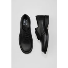 Bueno Shoes 01WV8600 Siyah Deri Kadın Düz Ayakkabı
