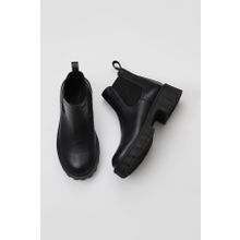 Bueno Shoes 01WV9002 Siyah Deri Dolgu Topuklu Kadın Bot