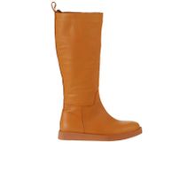 Bueno Shoes 01WV9705 Turuncu Deri Kadın Düz Çizme