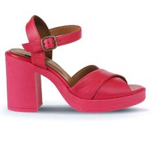 Bueno Shoes 01WY12301 Fuşya Deri Kadın Topuklu Sandalet