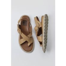 Bueno Shoes 01WY5408 Bej Deri Kadın Sandalet