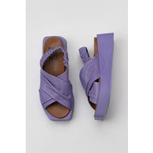Bueno Shoes 01WY5901 Lila Deri Dolgu Topuklu Kadın Sandalet