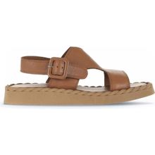 Bueno Shoes 01WY9104 Kahverengi Deri Kadın Düz Sandalet