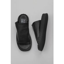 Bueno Shoes 01WY9109 Siyah Deri Kadın Düz Terlik