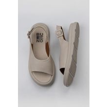 Bueno Shoes 01WY9404 Krem Deri Kadın Sandalet