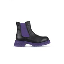 Bueno Shoes 01WZ1403 Siyah Lila Deri Kadın Topuklu Bot