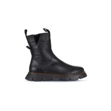 Bueno Shoes 01WZ1504 Siyah Deri Kadın Dolgu Topuklu Bot