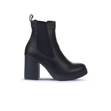 Bueno Shoes 01WZ3202 Lacivert Deri Kadın Topuklu Bot