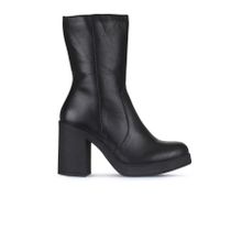 Bueno Shoes 01WZ3203 Siyah Deri Kadın Topuklu Bot