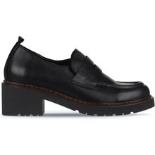 Bueno Shoes 01WZ4404 Siyah Deri Kadın Loafer Ayakkabı